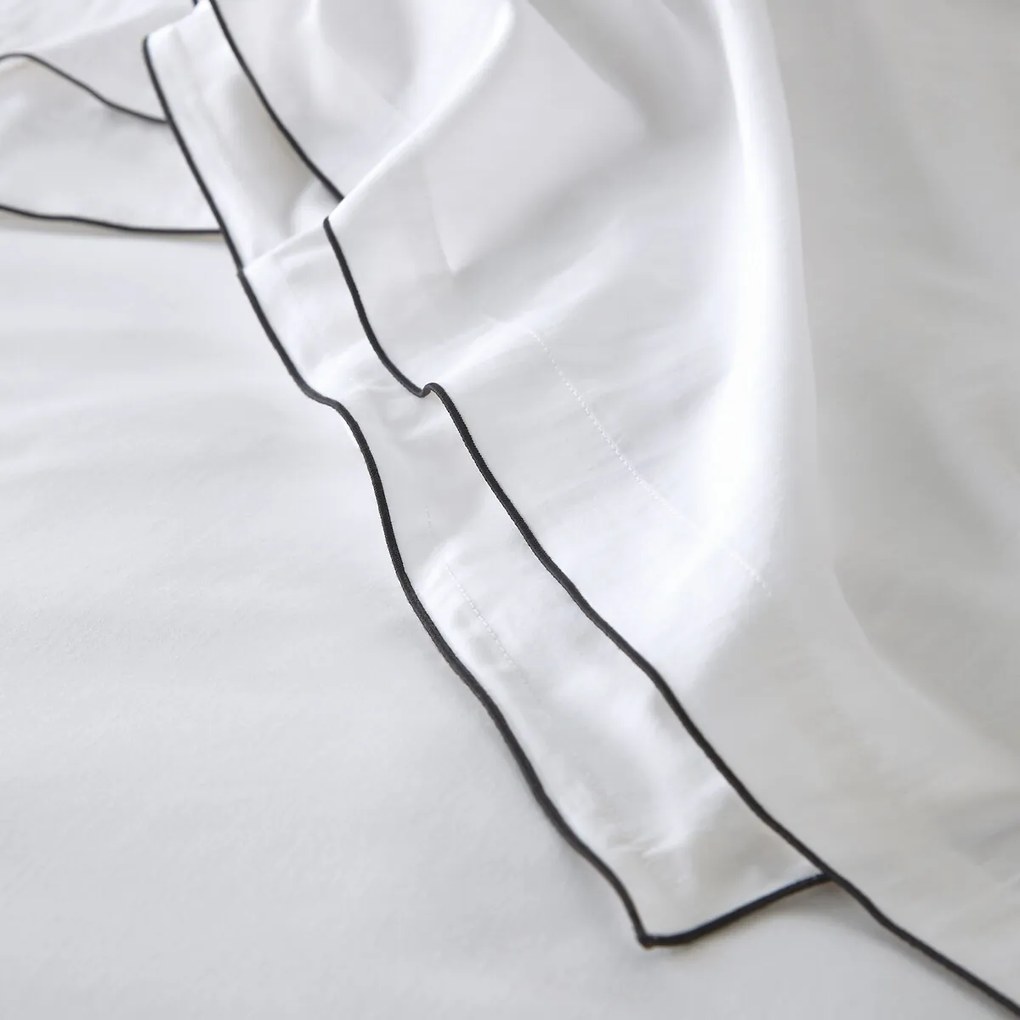 Hoeslaken van 118-draden gewassen katoensatijn, Victor uni