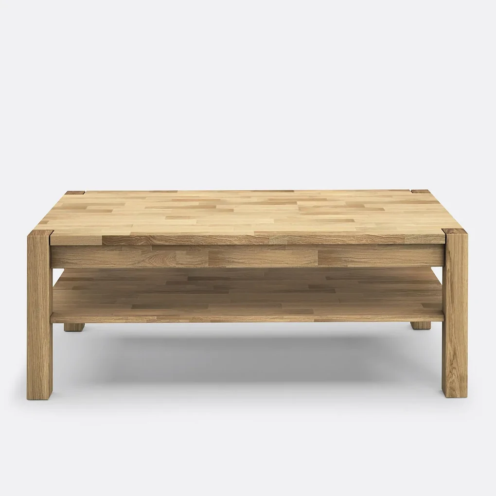 Essenhout Geolied Salontafel in geolied eikenhout, Adelita | BIANO