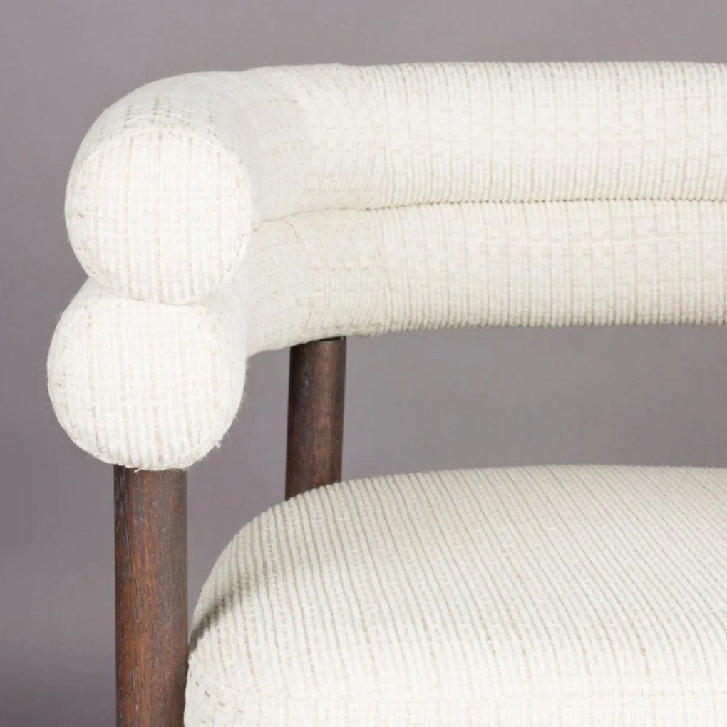 Dutchbone Sela Eetkamerstoel Vintage Walnoot