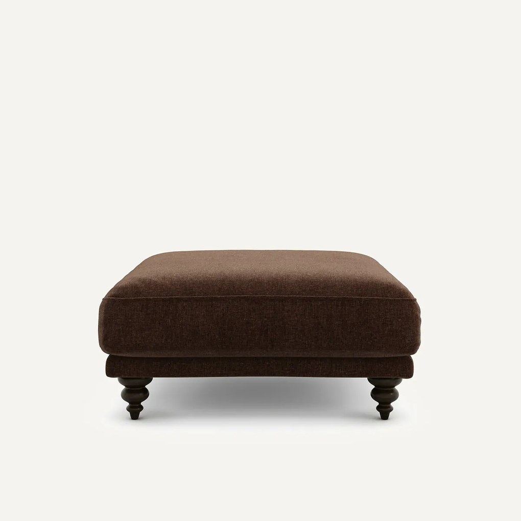 Voetenbank van fluweel chenille, Lazare