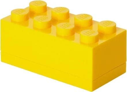 LEGO Opbergbox: mini brick 8 geel