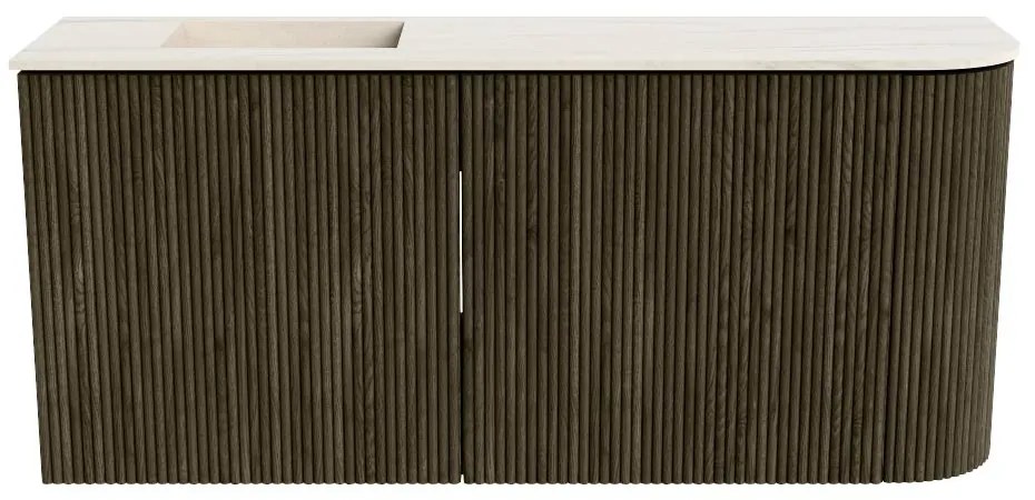 Mondiaz Joya DLux 90cm toiletmeubel ronding rechts shadow met wastafel faye links 1 kraangat meli