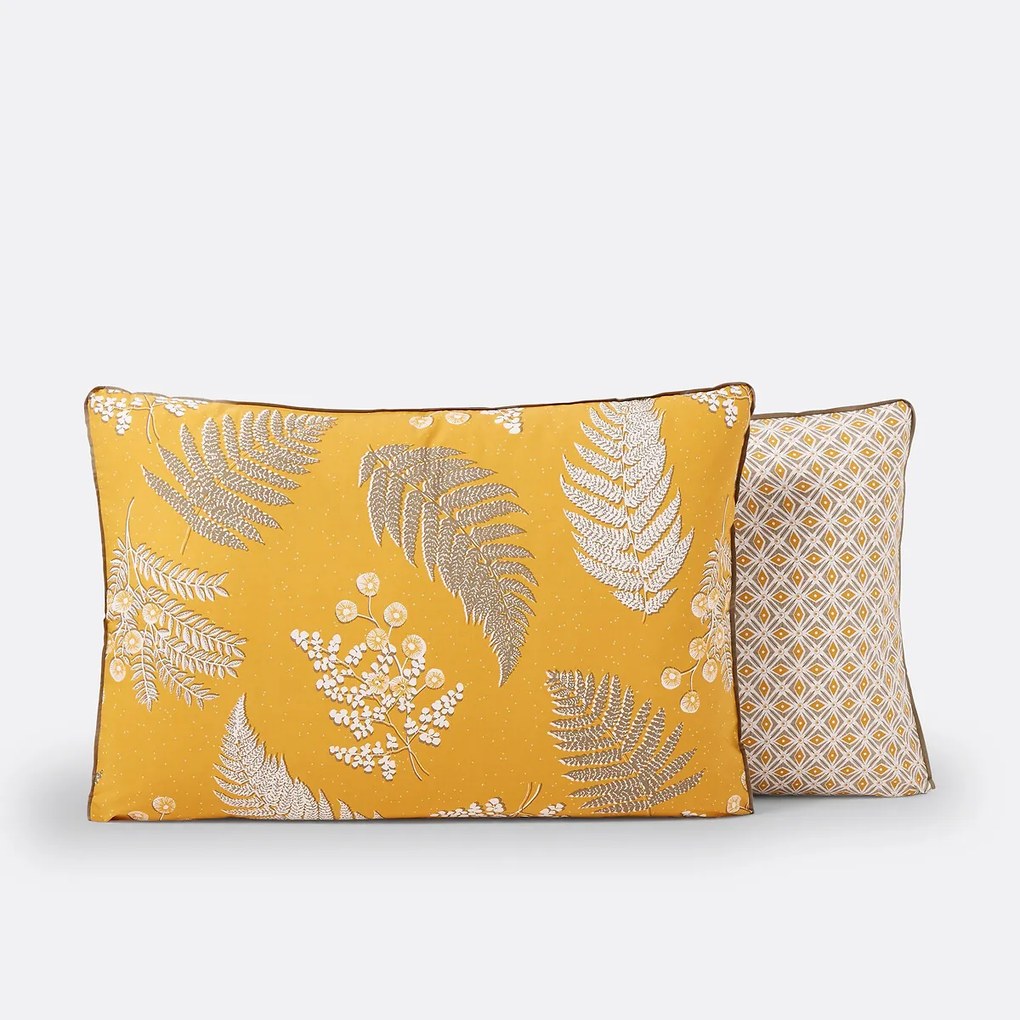 Kussensloop in perkalkatoen, Fougère