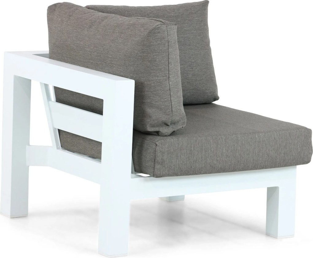 Hoek loungeset 6 personen Aluminium Wit Lifestyle Garden Furniture Luca