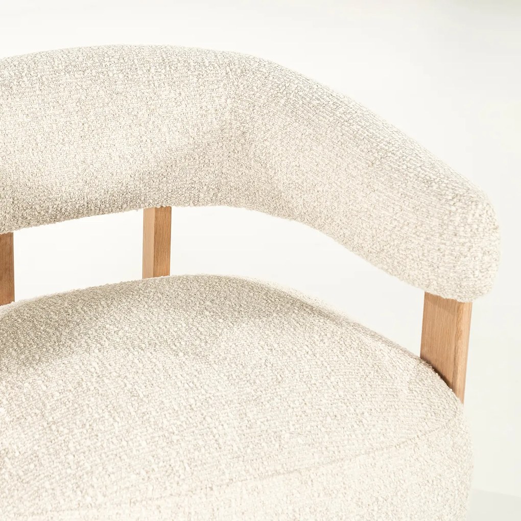 Armleuningstoel Boucle Beige