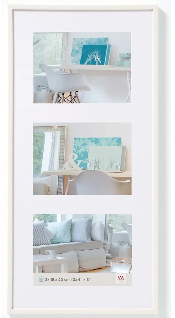 Walther Design Fotolijst New Lifestyle 3x 13x18 cm wit
