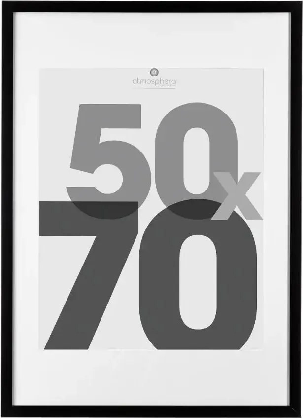 Atmosphera zwarte fotolijst'Éva'- 50 x 70 cm