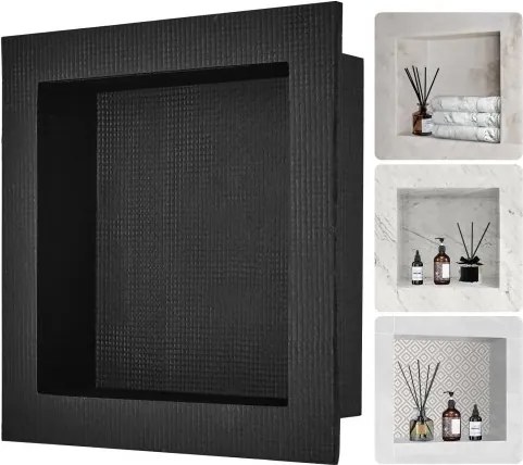 VEVOR Wandnis 10x40.64x40.64cm Douchenis Betegelbare enkellaagse waterdichte nisinstallatie Achterwandmateriaal (XPS, hout, cement) Geschikt voor badkamer, slaapkamer, studeerkamer