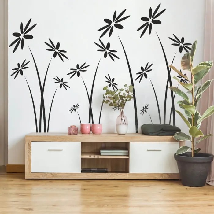 INSPIO Sisi bloemen – muurstickers