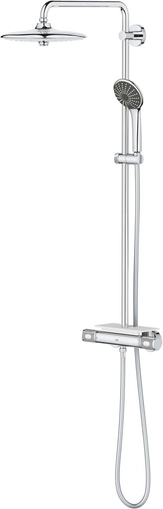 Grohe Vitalio Joy Quickfix 260 regendoucheset met 6 straalsoorten en EasyReach Tray Ø26cm chroom