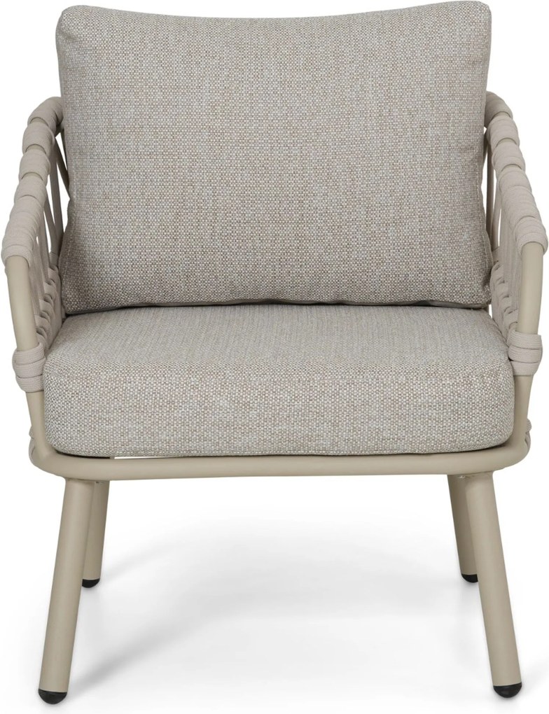 Stoel en Bank Loungeset 5 personen Rope Zand/Beige Coco Oliva