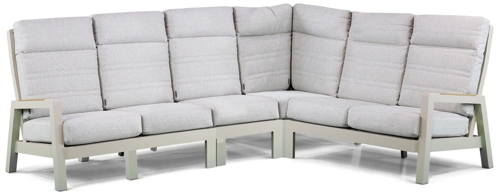Hoek loungeset 6 personen Aluminium Taupe  Lifestyle Garden Furniture Evora