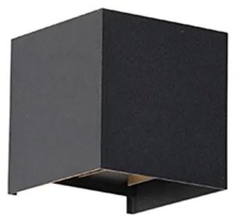 Buiten wandlamp zwart incl. LED 2-lichts IP54 - Edwin