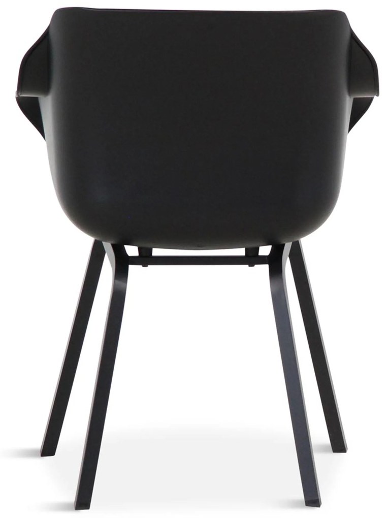 Tuinstoel Kunststof Zwart Hartman Sophie Element carbon - met gratis kussen
