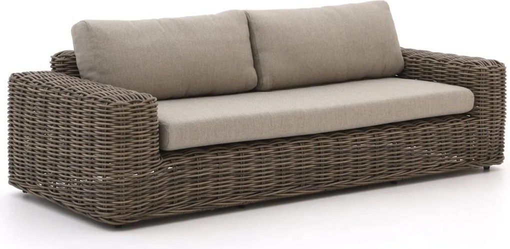 Loungebank Tuin Intenso   | Wicker (vlechtwerk) | 2 personen | Tuinbank Beige | 227cm | Incl. kussens | Kees Smit Tuinmeubelen