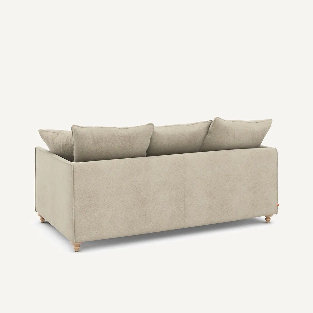 3-zits compacte slaapbank in linnen fluweel, LAZARE