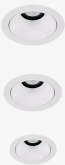 Pack Van 3 Inbouw Led-downlights Met Ronde Frames Ø7 Cm Voor Buitengebruik In Aluminium Orelva Wit & 8 W & 23º & Wit Koud 4000k - Sklum