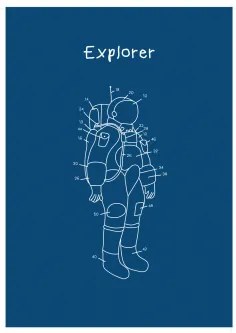 Lichtgevende Poster (70x50 Cm) Esttels Explorer - Sklum