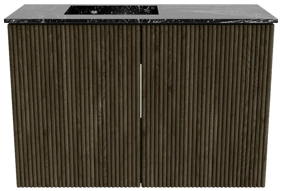 Mondiaz Joya DLux 60cm toiletmeubel shadow met wastafel faye links zonder kraangat lava