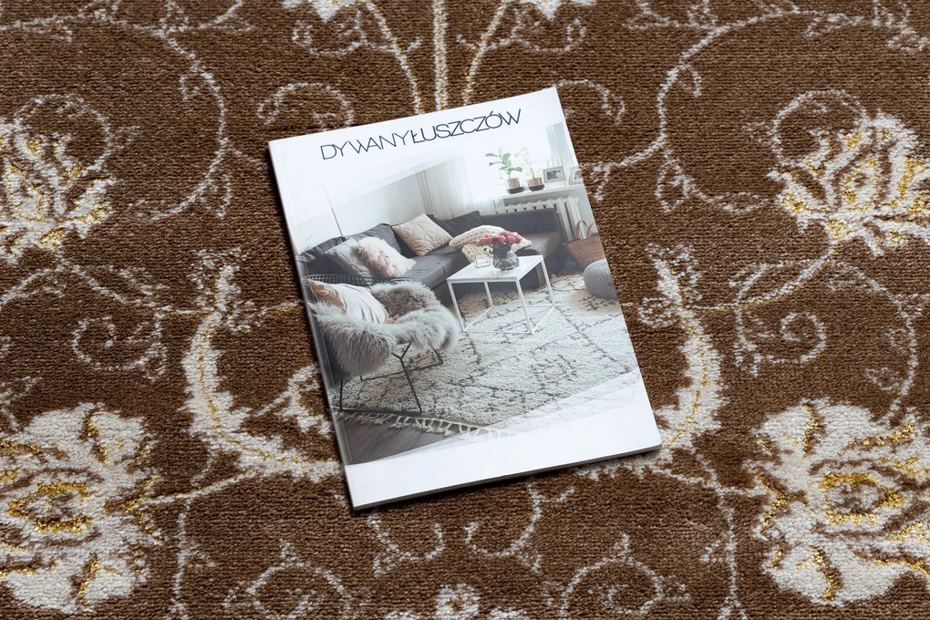 Tapijt MEFE modern 2312 Ornament, kader - Structureel, twee poolhoogte , donker beige