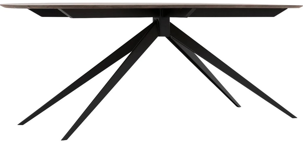 Goossens Excellent Eettafel Uniek, Semi rond 200 x 100 cm