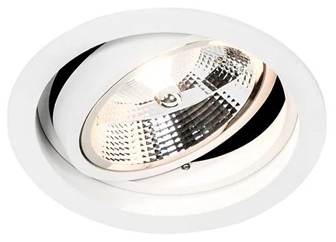 Ronde inbouwspot wit verstelbaar - Chuck 111 Modern GU10 Binnenverlichting Lamp