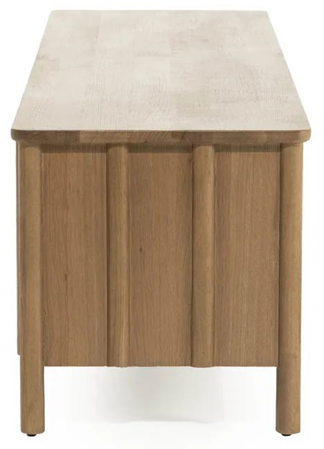 Modern Tv-meubel Eikenhout Bruin 183 Cm - 183x47x50cm.