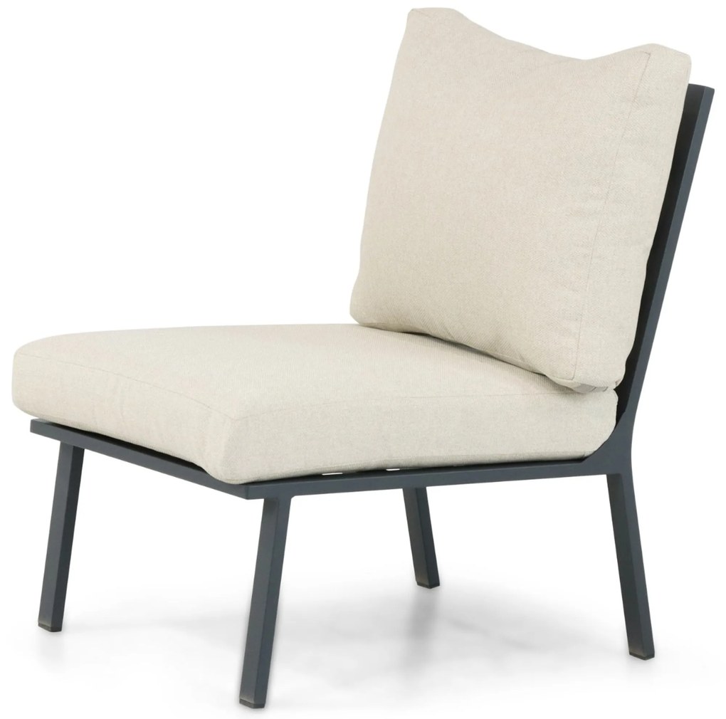Hoek loungeset 6 personen Aluminium/Polywood (grey teakfinish) Grijs Lifestyle Garden Furniture Santiago