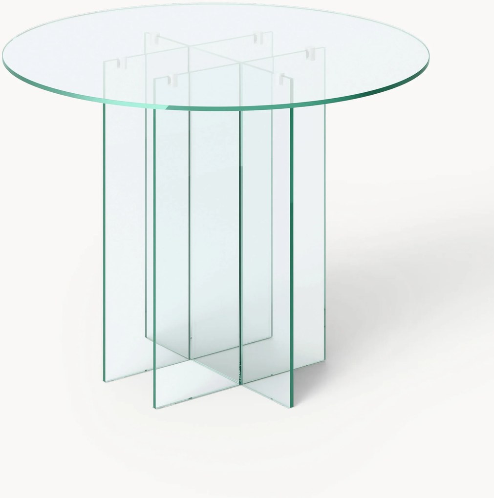 Ronde glazen eettafel Anouk, in verschillende formaten