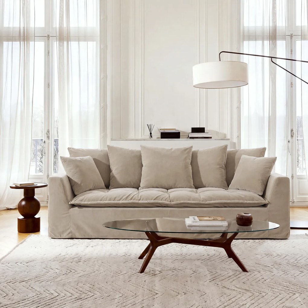 Zetel van stonewashed fluweel, OTAVIA
