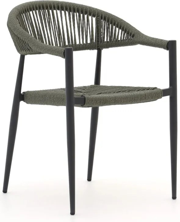 Dining tuinstoel | Manifesto  Belpasso | Wicker (vlechtwerk) | Grijs | Stapelbaar | Kees Smit Tuinmeubelen