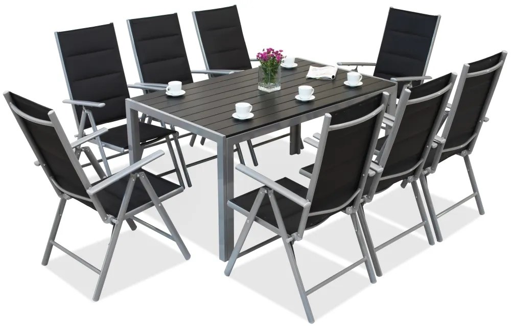 Aluminium tuinset polywood Verona voor 8 personen Garden Point
