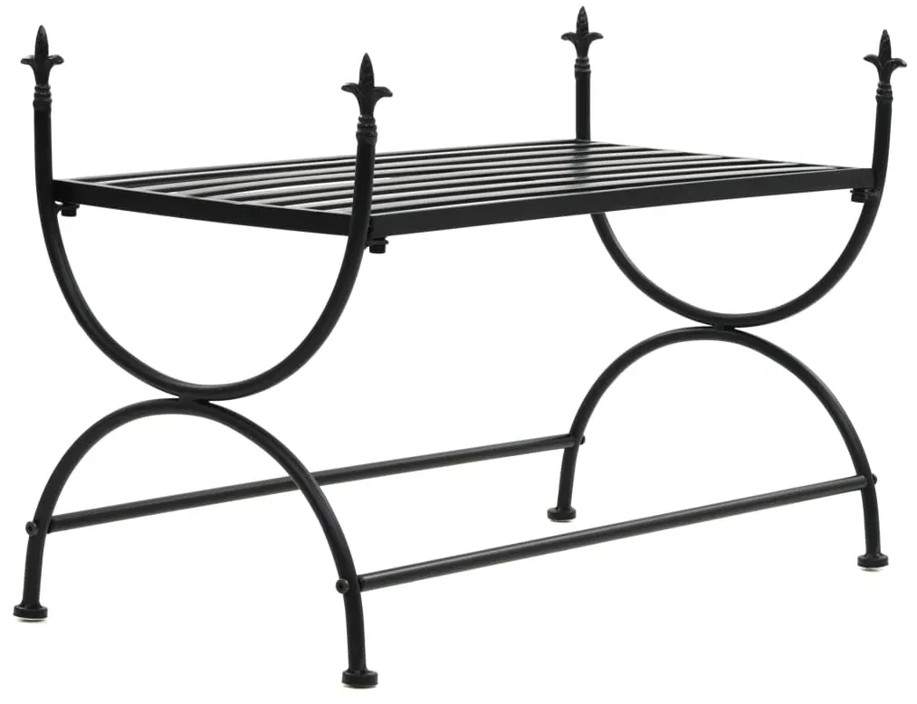 vidaXL Bankje vintage stijl 83x42x55 cm metaal zwart