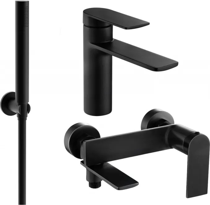 Mexen Zero R70 badkuipset, zwart - 71103R70-70