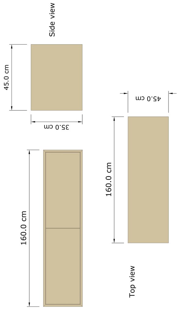 Gliss Design Joa badmeubel met 2 lades 160cm pure