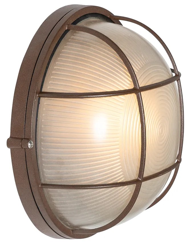 Industriële buitenwandlamp roestbruin IP44 - Hanneke
