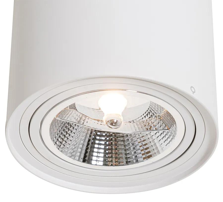 Moderne plafondSpot / Opbouwspot / Plafondspot wit draai- en kantelbaar AR111 - Rondoo Up Modern GU10 Binnenverlichting Lamp