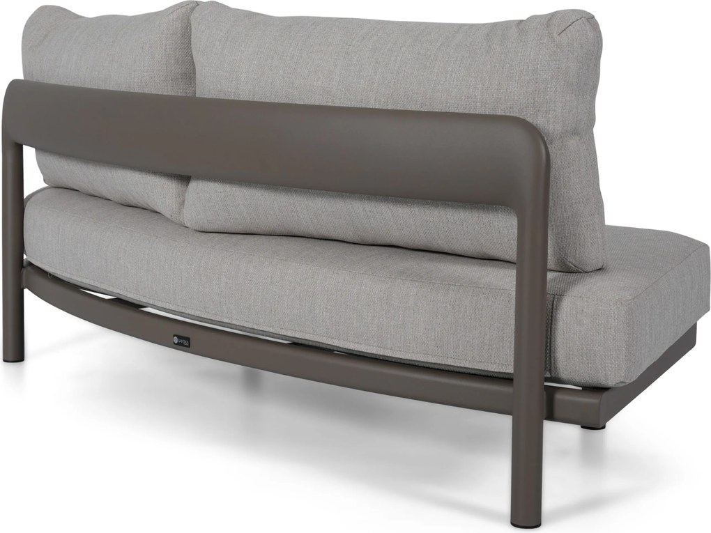 Hoek loungeset 4 personen Aluminium Taupe  Santika Furniture Santika