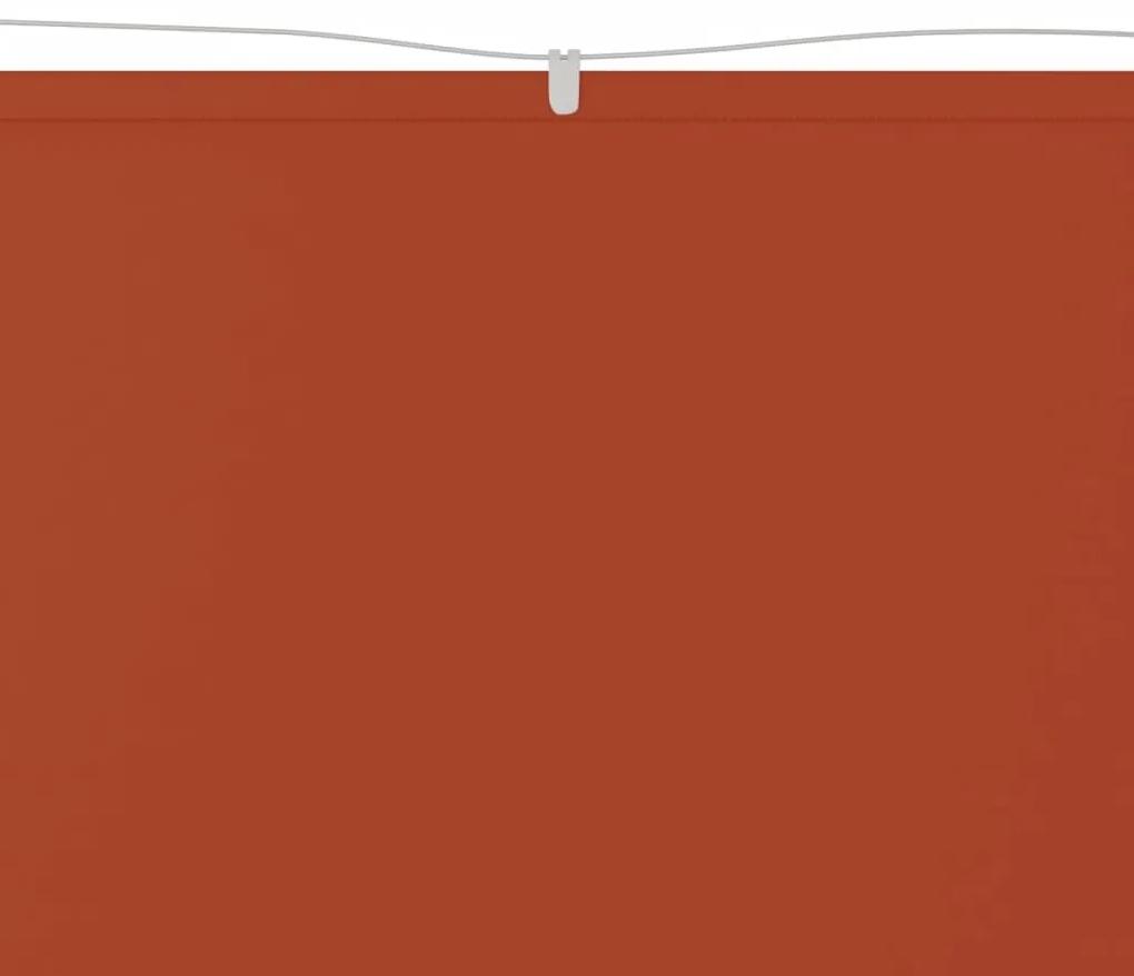 vidaXL Luifel verticaal 60x1000 cm oxford stof terracottakleurig