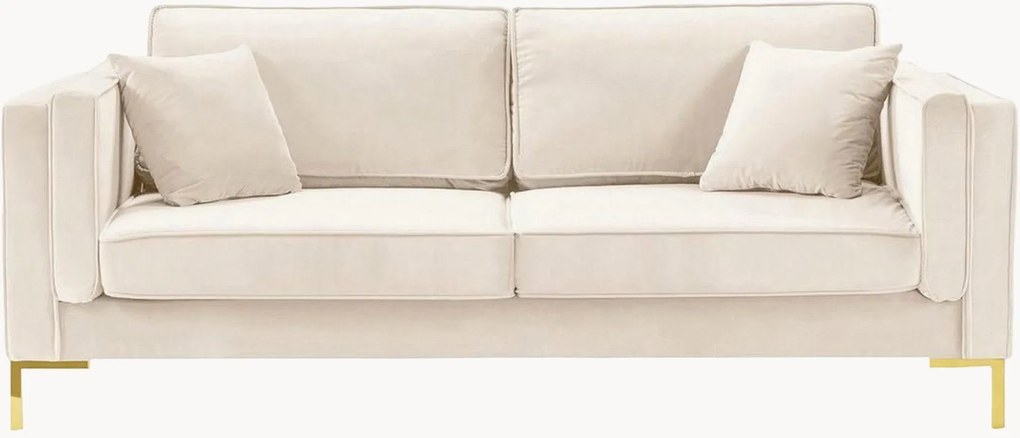 Bank Luis (4-zits) in fluwelen look