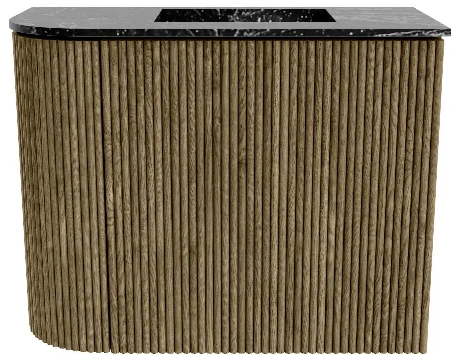 Mondiaz Joya DLux 50cm toiletmeubel ronding links dusk met wastafel faye rechts zonder kraangat lava