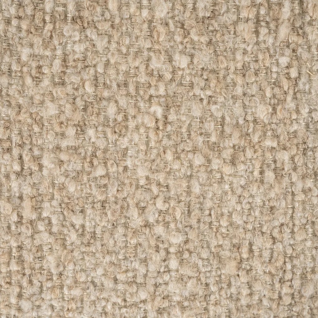Ronde Fauteuil Draaibaar Boucle Beige