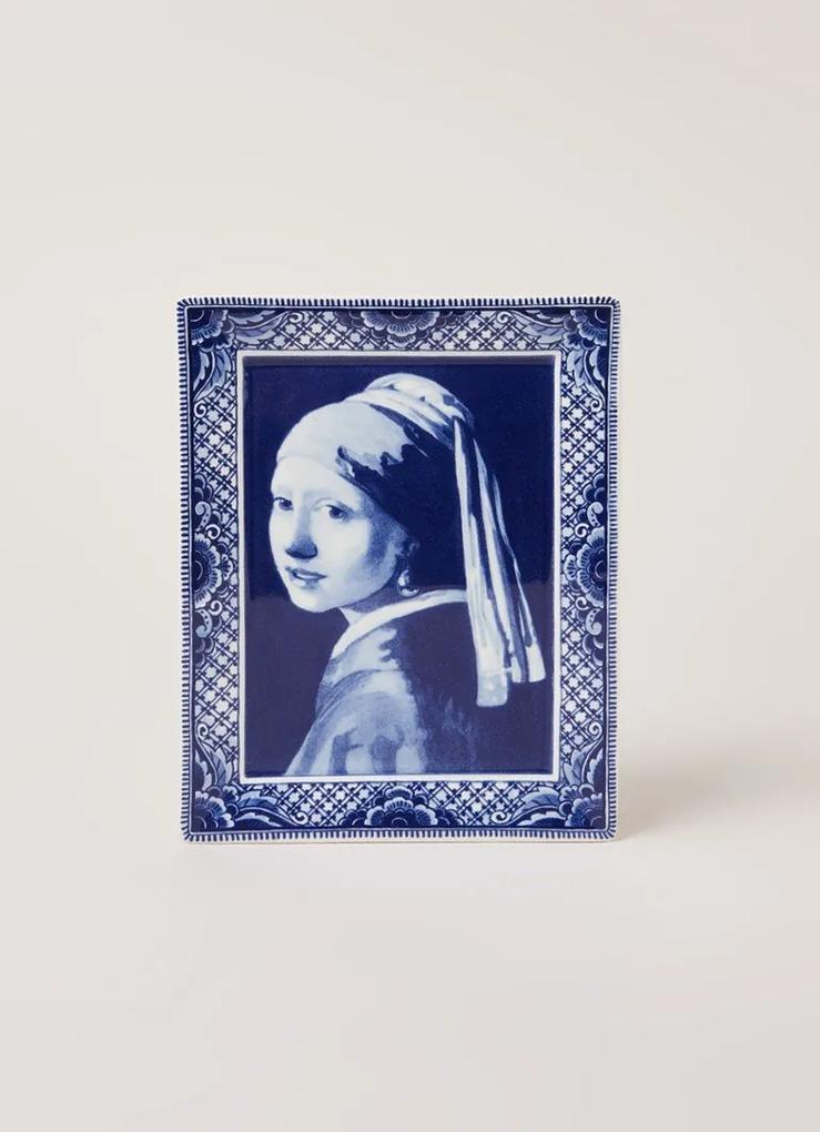 Royal Delft Meisje met de Parel bord 17 x 22 cm