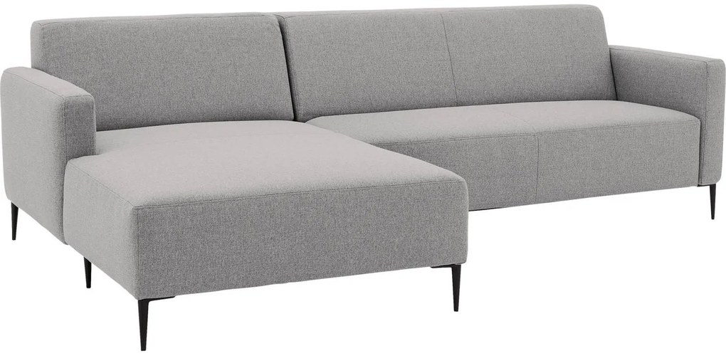 Goossens  Key West lichtgrijs, stof, 2,5-zits, modern design