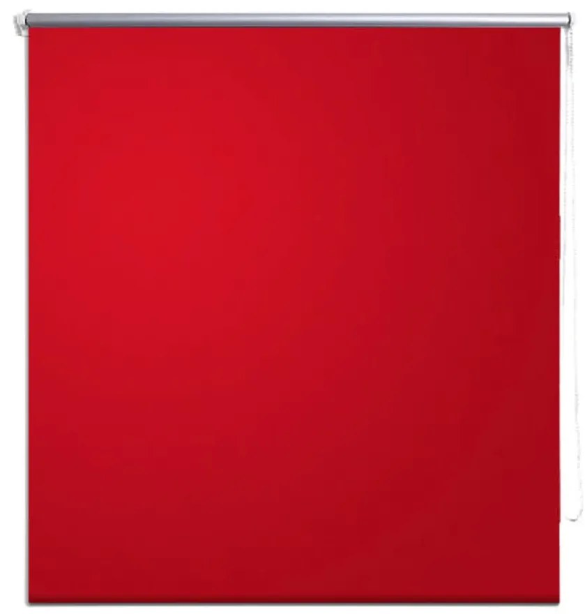 vidaXL Rolgordijn verduisterend 120 x 230 cm rood