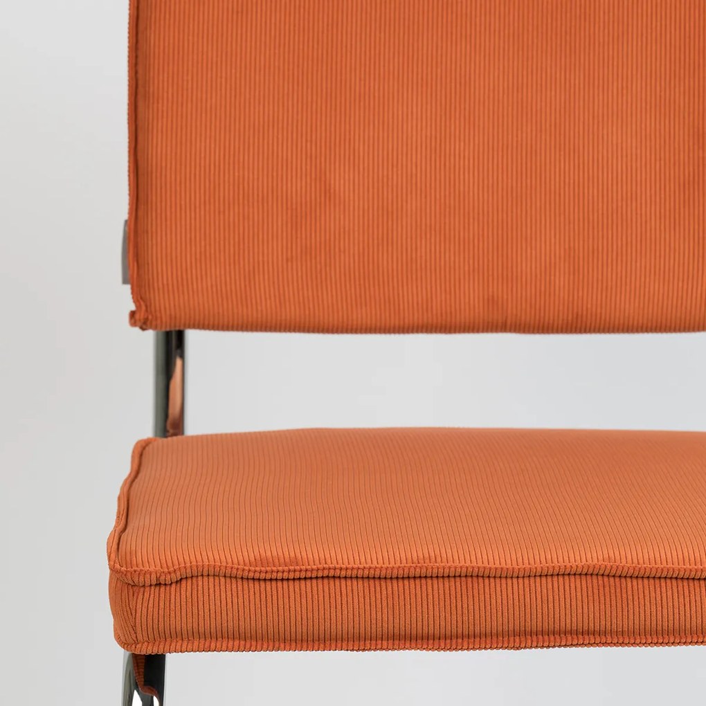 Zuiver Ridge Rib Eetkamerstoel Rib Retro Oranje