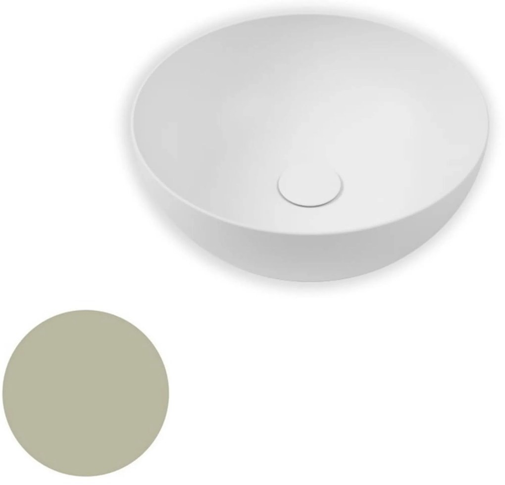 Beaux Bordeaux wastafel 40 cm. rond