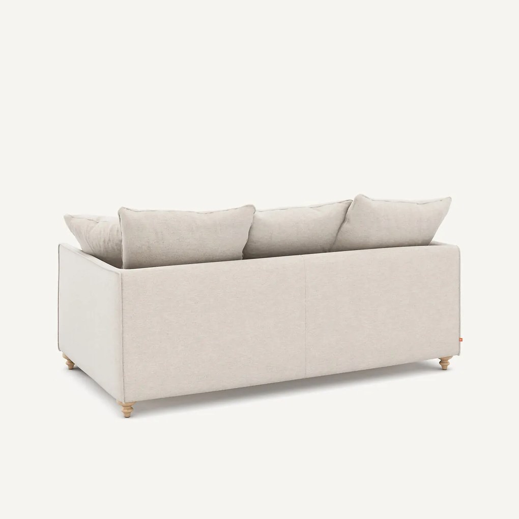 3-zits compacte slaapbank in gemêleerd canvas, LAZARE