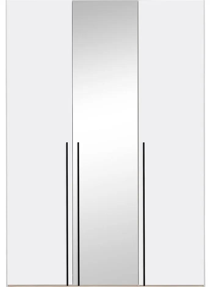 Goossens Kledingkast Easy Storage Ddk, Kledingkast 153 cm breed, 220 cm hoog, 2x draaideur en 1x spiegel draaideur midden