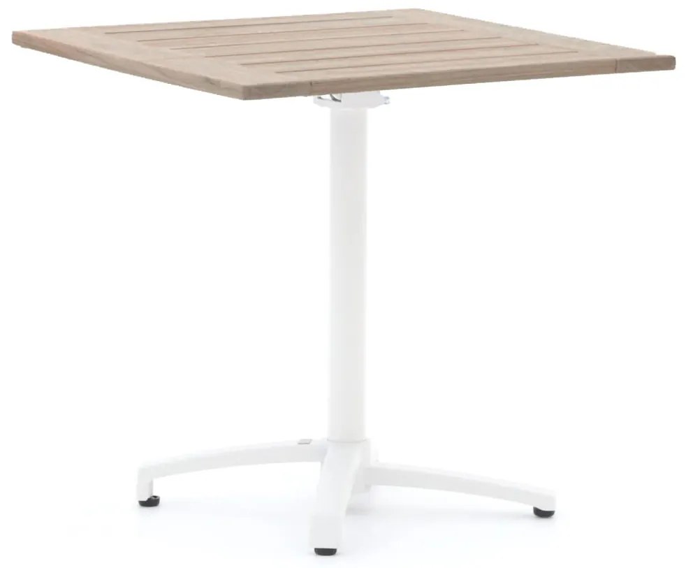 Inklapbare tafel Bellagio  | Vierkant  | Tuintafel Teakhout | 80x80cm | 2 personen | Kees Smit Tuinmeubelen